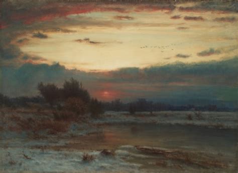 Cma American Painting Sculpturea Winter Sky George Inness 1866