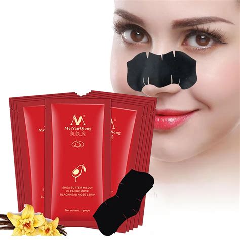 meiyanqiong 1pcs remover blackhead of nose mask black mud deep cleansing purifying peel acne