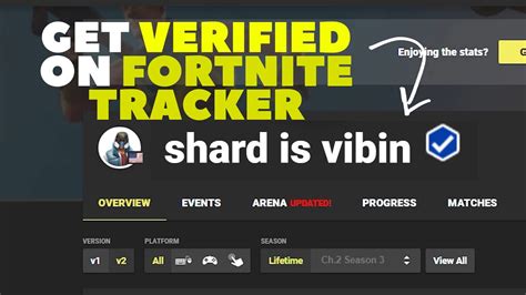 How To Get Verified On Fortnite Tracker Youtube