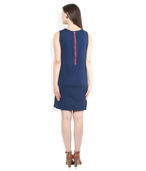 Global desi women printed cinched waist bell sleeves maxi dress. Global Desi Blue Dress - Buy Global Desi Blue Dress Online ...