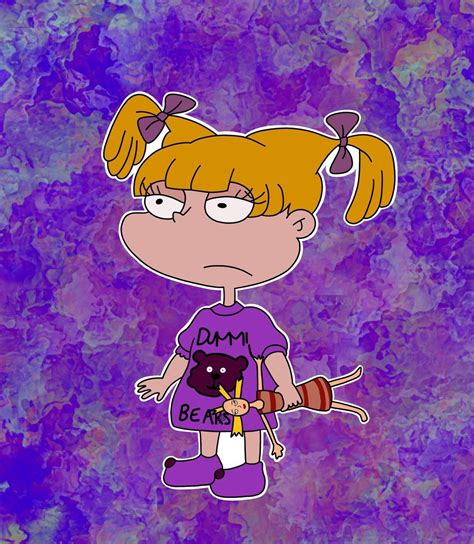 rugrats angelica laptop hydroflask sticker in 2021 cool wallpapers cartoon cartoon wallpaper