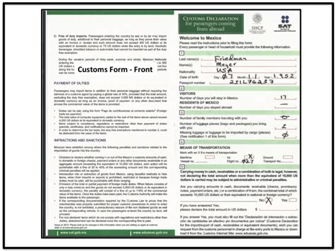 A Guide For Completing Mexican Immigration And Custom Forms And