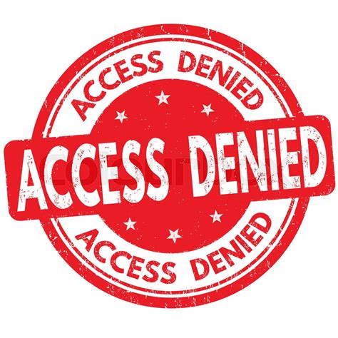 Access Denied Sign Or Stamp Stock Vector Colourbox