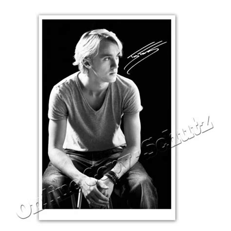 Tom Felton Aka Draco Malfoy From Harry Potter Autograph Photo Ak