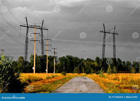 Electric Substations Stock Photo Image Of Night Regionn 217938352