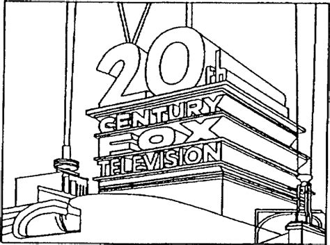 20th Century Fox Coloring Pages Sketch Coloring Page