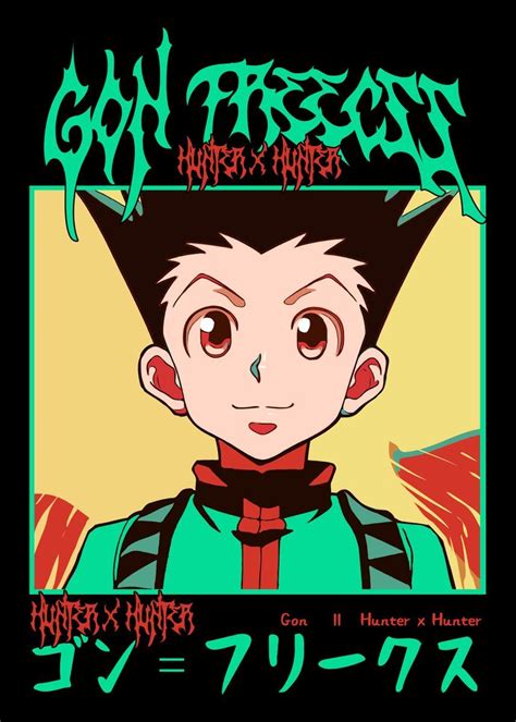 Gon Freecss 1 Poster By Stunning Warrior Displate Hunter Anime