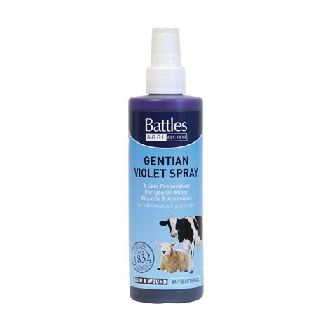 Battles Gentian Violet Antiseptic Spray Chicken Supplies