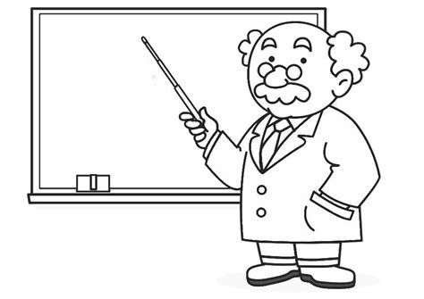Imágenes día del maestro para agradecer su labor. Dibujo para colorear maestra - Dibujos Para Imprimir Gratis