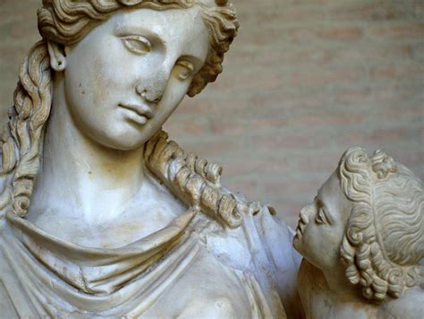 Detail Of Statue Of Eirene Greek Goddess Of Peace Roman Copy Of A