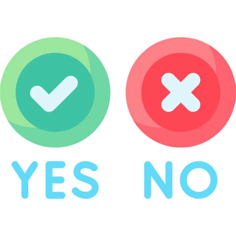 Yes No Icon Png