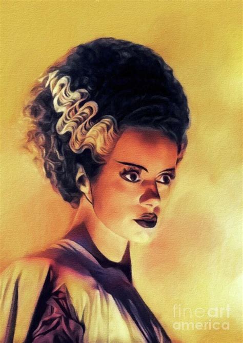 Elsa Lanchester Bride Of Frankenstein Painting By Esoterica Art Agency
