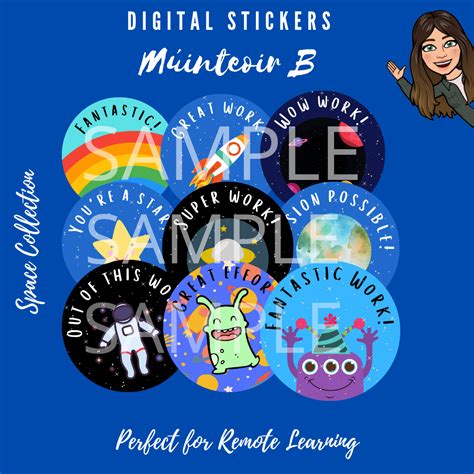 Mash Class Level Digital Stickers Space Collection
