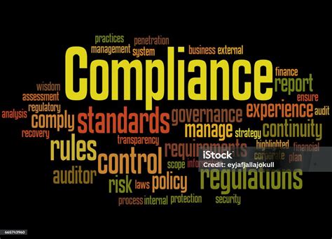 Compliance Word Cloud Concept 2 Stock Illustration Download Image Now