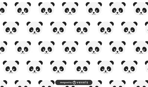 Panda Bears Pattern Design Vector Download