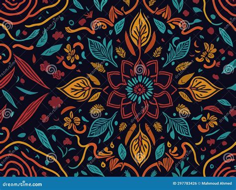 Vibrant Abstract Colorful Pattern Background Captivating Illustration