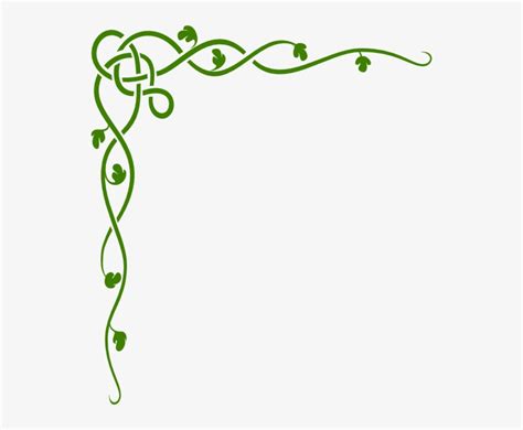 Green Vine Border Clip Art At Vector Clip Art Online Images And