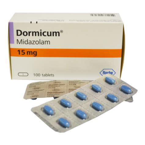 Midazolam 15mg Dormicum Tablets 10s Rocket Health