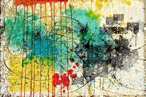 Abstract Splatter Painting By Gary Grayson Fine Art America
