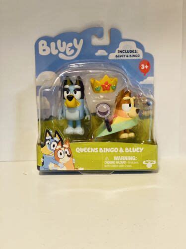 Bluey Figure 2 Pack Queens Bingo And Bluey Collect The World Of Bluey