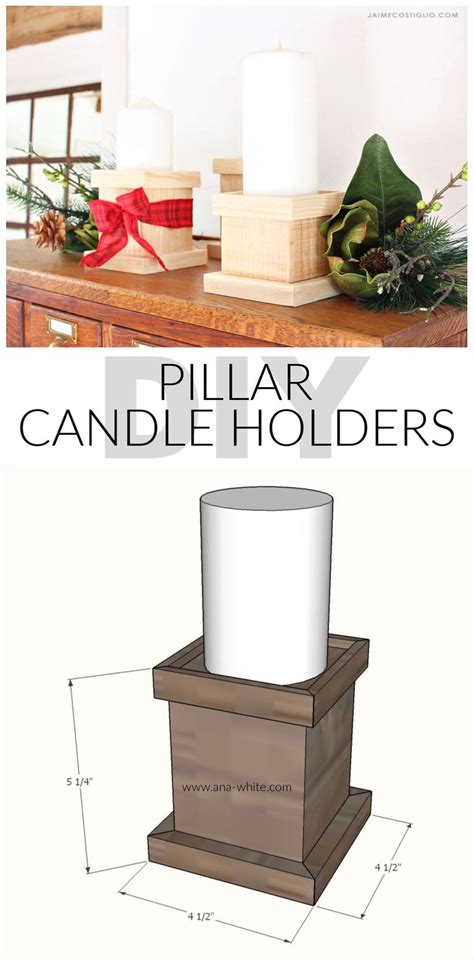A Diy Tutorial To Make Pillar Candle Holders Take Those Scrap Wood