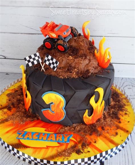 Summer Cookie Catch Up Cake Too Blaze Birthday Cake Blaze Birthday Monster Truck Birthday Cake