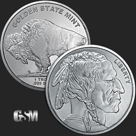 Buffalo 1 Oz Silver Round 1 Oz Silver Coin