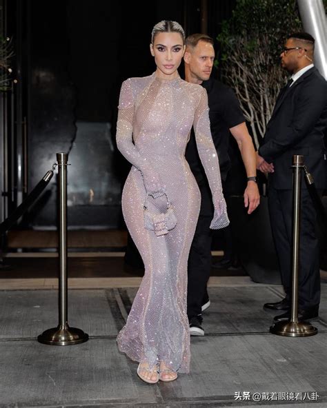 Kim Kardashian Wore A Fishnet Dress To The New York Show But Was Left