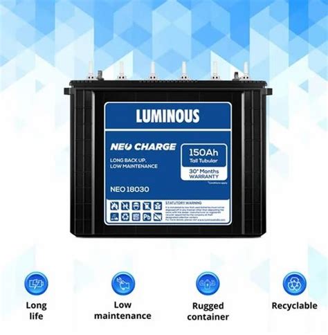 Luminous Neo 18030 150 Ah Inverter Battery At Rs 17000 Luminous