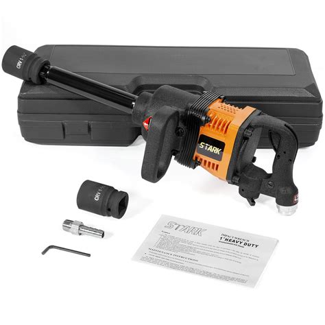 Stark 1 Air Impact Wrench Gun Long Shank W 38mm And 41mm Socket With
