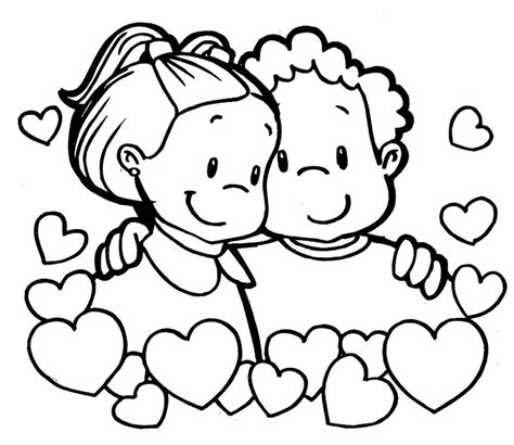 Niños Felices Enamorados Para San Valentin Dibujos De San Valentin