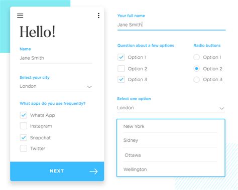 Best Form Ui Components Kits For Effective Forms Justinmind
