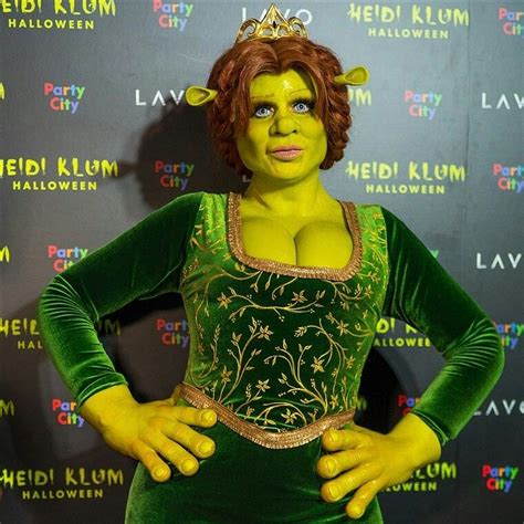Pin By Tanyaparejas On Fiona And Shrek Costumes For Women Heidi Klum Cosplay Female