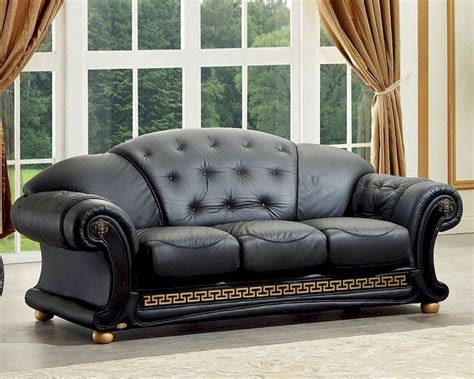 $250 per chair all 3 pieces to build a living room: Black Sofa in Classic Style Versace ESFVES