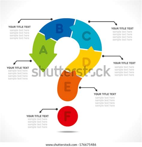 Creative Question Mark Infographics Design Concept Stock Vector