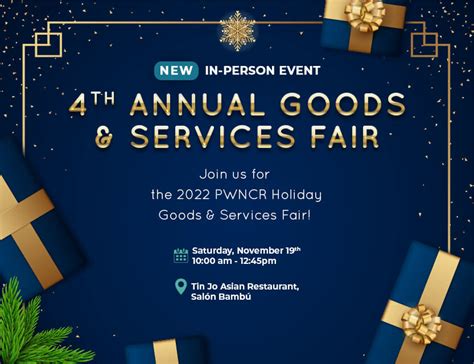 4th Annual Goods And Services Fair Pwncr Event
