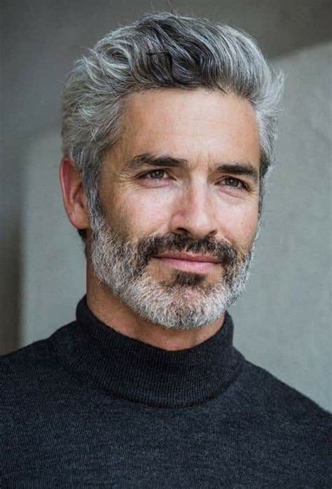 Pin By Mish Sublett On Men Silver Foxes Grey Hair Men Older Mens Hairstyles Grey Beards