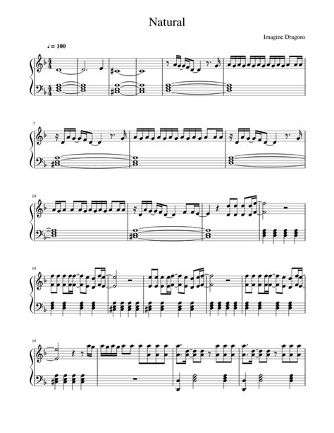 Print and download believer sheet music by imagine dragons. Imagine Dragons Natural Sheet music for Piano | Download free in PDF or MIDI | Musescore.com