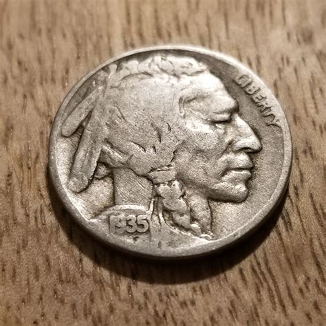 1935 Us Buffalo Nickel Silver Coin Etsy