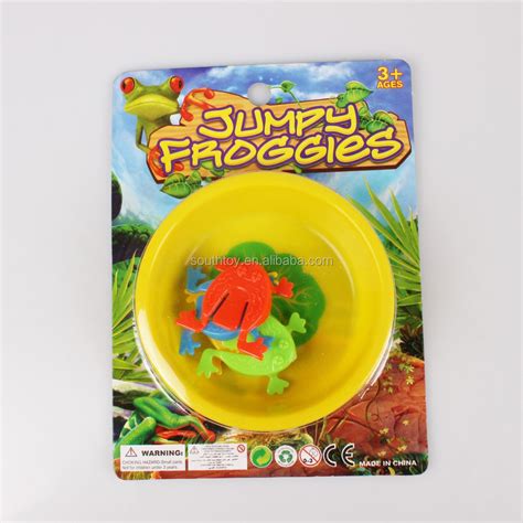 classic plastic finger pressing popping funny bouncing jumping frog toys with a bucket buy