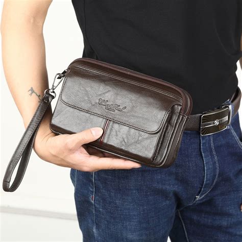 Mens Clutch Bags For Men Genuine Leather Hand Bag Male Long Money