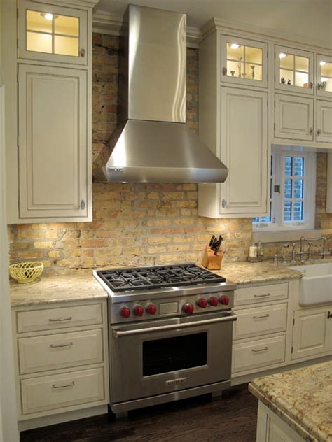 We did not find results for: Lincoln Park | Chicago Kitchen with Brick backsplash ...