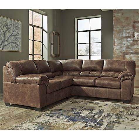 Signature Design By Ashley Bladen 2 Piece Faux Leather Sectional