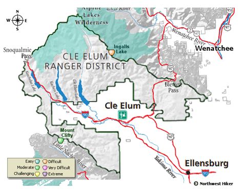Hikes In The Cle Elum Ranger District Of The Okanogan Wenatchee