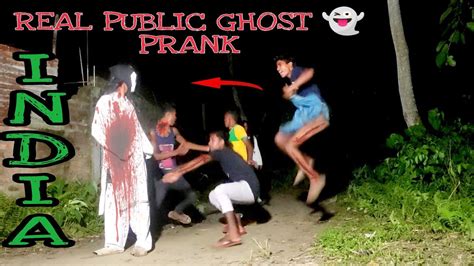 Scary Ghost 👻 Prank At Nightwatch The Nunp Rank On Public Reaction