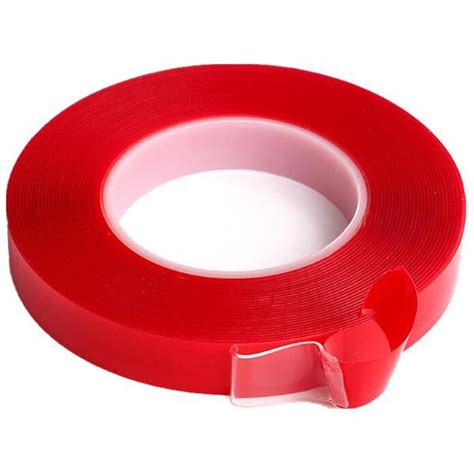 The adhesive and backing material has viscoelasticity properties, which maintains strong bond between dissimilar materials despite temperature, moisture, and weather. Double Sided Acrylic Foam Tape 18mm (end 11/10/2019 1:15 PM)