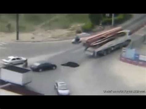 Driver Escapes As Sinkhole Swallows Car In China Youtube