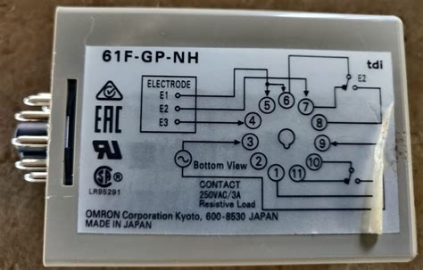 Bottom Mount Media Type Dry Material Omron Floatless Level Switch F