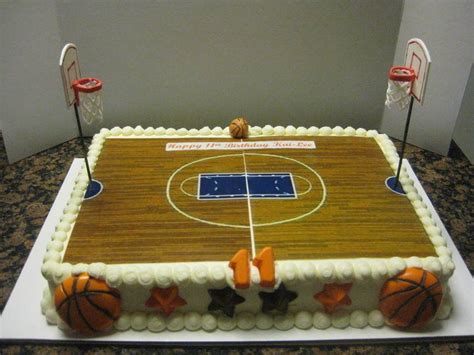 Basketball Court Basketball Birthday Cake Basketball Cake Edible Images