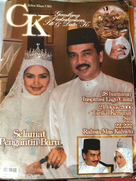 Dato Siti Nurhaliza Kahwin Dato K Ck Majalah Vintage Rare Hobbies And Toys Books And Magazines